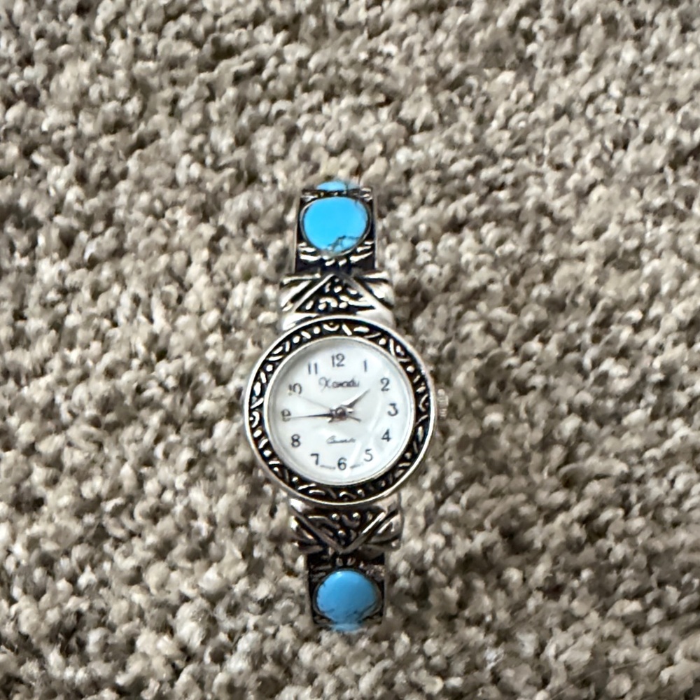 Turquoise and Silver Women's Watch